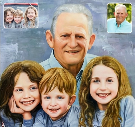 Połączony portret z fotografii